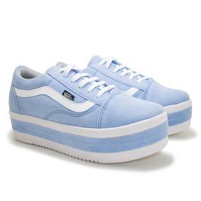 tenis vans azul bebe feminino