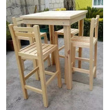 Comedor Alto De Madera 4 Sillas - Artículos para Comedor en Mercado ... Comedor Alto De Madera 4 Sillas - Artículos para Comedor en Mercado ...