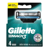 Gillette Cartuchos Repuesto De Afeitar Mach3 4 Un