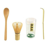 Kit Preparacion Matcha Te Verde Batidor Chasaku Bambu