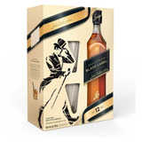 Whisky Johnnie Walker Black Label Negro + 2 Vasos