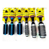 Kit Com 06 Escovas Profissionais 3 Cerdas Mistas + 3 Vazadas