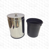 Cesto Lixo Lixeira Inox Pia Banheiro Cozinha 4,5l - 3510