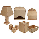 Kit Higiene Bebe Mdf Cru Liso Kit Cuidados Bebe Enfeites