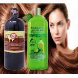 Duo Poderoso Shampoo Yeguada La Reserva Anticaída, Crecimiento Y Shampoo De Bergamota Organico Anticaspa Y Crecimiento