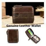 Monedero Cremallera Bifold Vintage Cartera Tarjetas De -9591