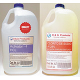 Clorito De Sodio Solucion 28% 4lt Y Activador Hcl 4% 4lt