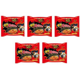 Ramen Coreano Doble Picante Multibolsa 5 Piezas 140g