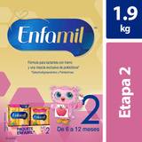 Fórmula Infantil Enfamil Etapa 2, 6-12 Meses, Paquete 1.9 Kg