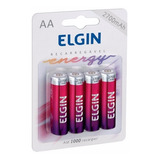 Pilha Recarregável Aa Elgin 2700mah Blister C/4 Frete Barato