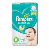 Pañales Pampers Confort Sec Familiar Mes De Uso Todos Talles