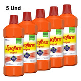 Kit 5 Lysoform Bruto Original Bactericida - 1 Litro
