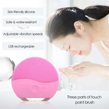 Limpiador Facial Recargable Silicon Cepillo Exfoliante Luna