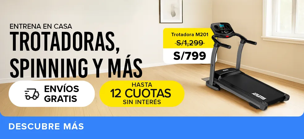 Trotadoras, spinning y mucho más en Mercado Libre