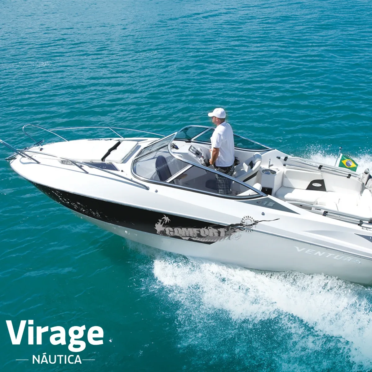 Lancha Ventura V215 Cabin Comfort