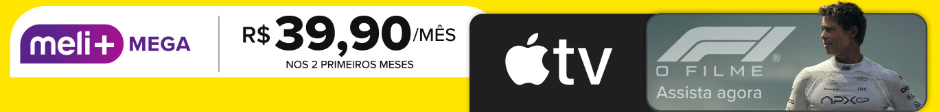 Meli+ MEGA. R$ 39,90 por mês nos dois primeiros meses. Apple TV. Assista agora. Consulte termos e condições.