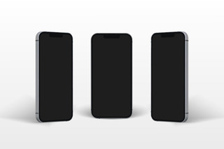 Mockup de un iPhone
