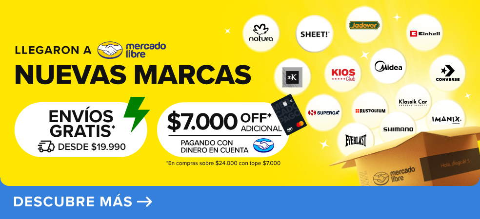 Nuevas marcas en Mercado Libre