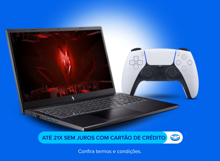 GAMER 50% OFF. ATÉ 21X SEM JUROS COM CARTÃO MERCADO PAGO. CONSULTE TERMOS E CONDIÇÕES.