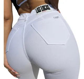 Pantalones blancos para gorditas hotsell
