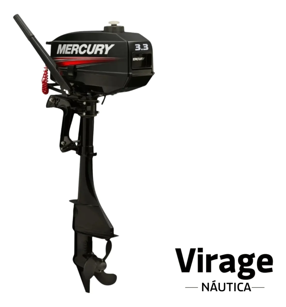 Motor De Popa Mercury 3.3hp 3.3mh Rabeta 15'' 2 Tempos
