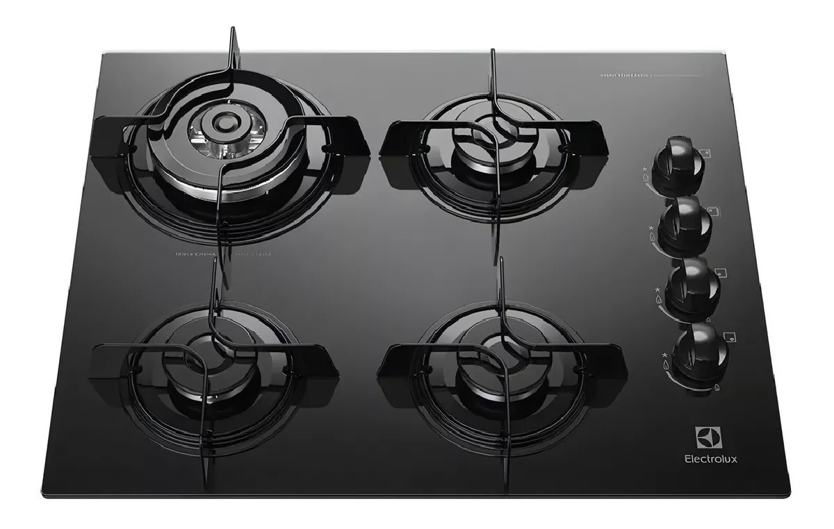 Cocina cooktop a gas Electrolux KE4TP negro 127V/220V