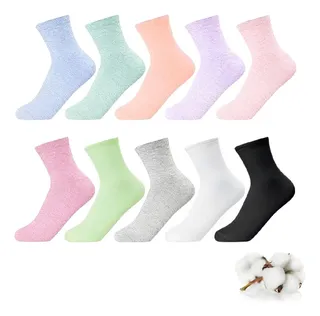 Calcetines Marrones Mujer Gentle Grip - 6 Pares Calcetines Diabeticos Mujer Sin Goma Elastico Estampados 37-42 Eur (Beige Calcetines Para Diabeticos