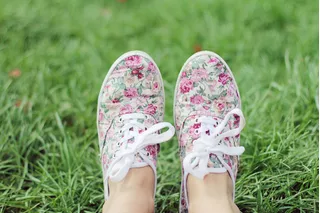 Zapatillas de estampado floral