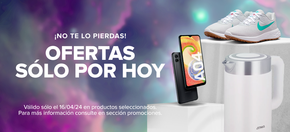 Aprovechá ofertas solo por hoy! ofertas por 24 horas