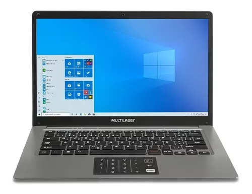 Notebook Multilaser Legacy Cloud PC131 gris 14", Intel Atom X5-Z8350 2GB de RAM 32GB SSD 1366x768px Windows 10 Home
