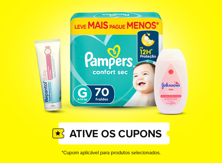 PROMO BABY . Ative os cupons. Confira termos e condições.