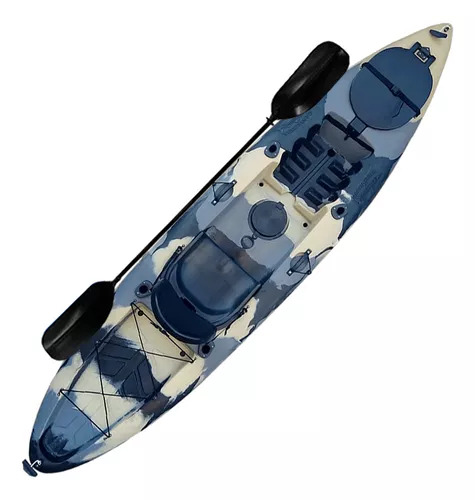 Caiaque Lontras Barracuda Pro Fish con asiento y remo 145 kg en color Zaltana