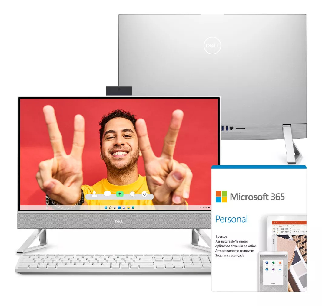 Computadora Dell Inspiron Fhd Intel I5 8gb 256gb Ssd Win 11 Cor Blanco 110V/220V