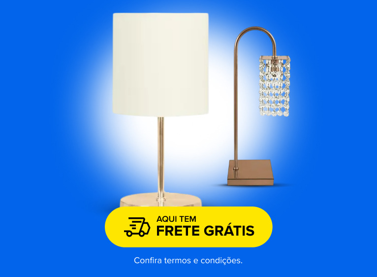 ILUMINAÇÃO. AQUI TEM FRETE GRÁTIS. CONSULTE TERMOS E CONDIÇÕES.
