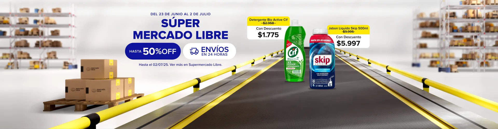 SÚPER MERCADO LIBRE, HASTA 50% OFF Y ENVÍOS EN 24 HORAS