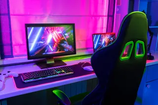 set gamer con monitor