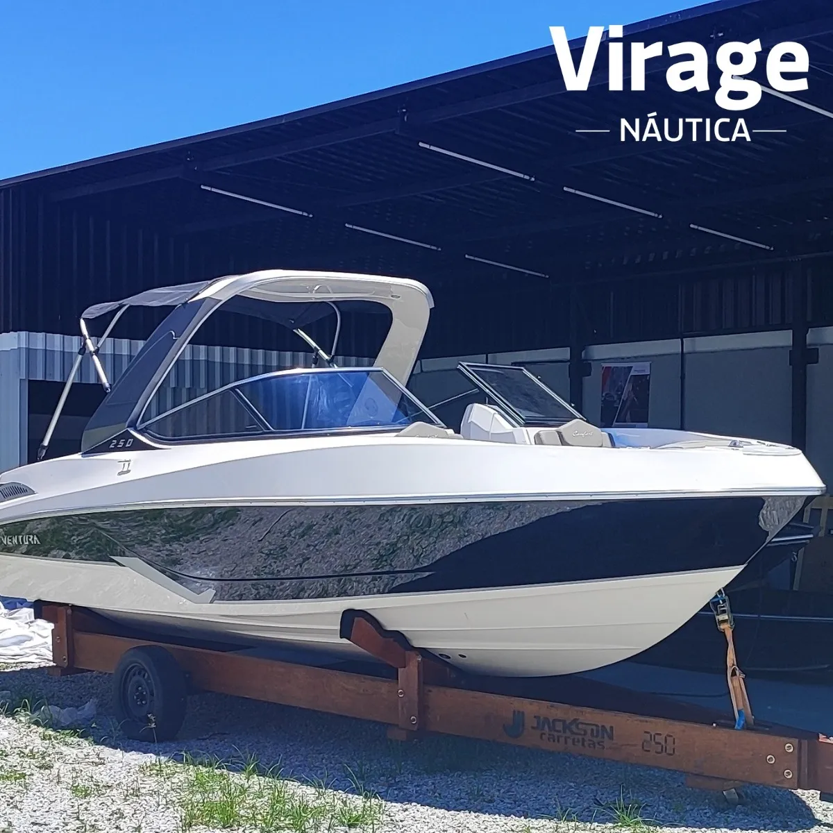 Lancha Ventura V250 Com Motor V6 280 Rabeta Sx Volvo
