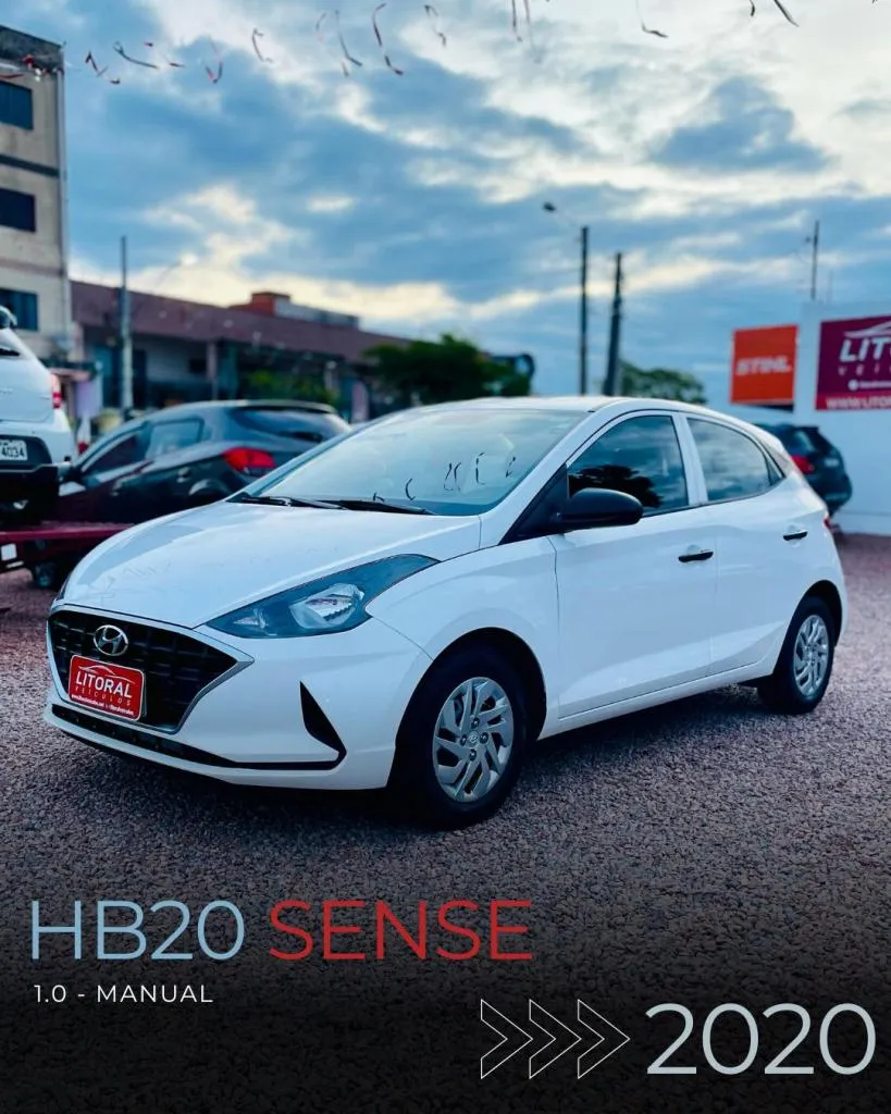  Hyundai Hb20 Sense 1.0 Flex 12v Mec.