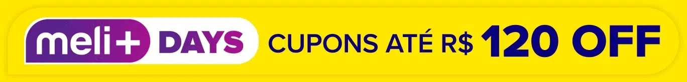 Meli+Days. Cupons até R$120 OFF. Assine Meli+. A partir de R$ 9,90 por mês.