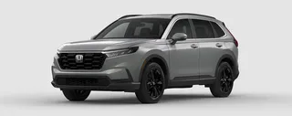SUV Honda CR-V gris sobre fondo blanco.