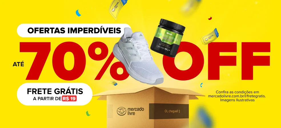 Até 70% OFF em Ofertas Imperdíveis Mercado Livre