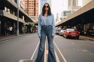 aprenda a combinar sus pantalones acampanados con otros estilos 