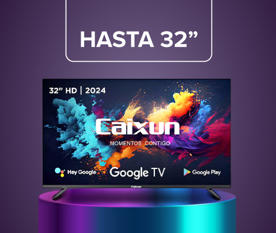 Televisores hasta 32"