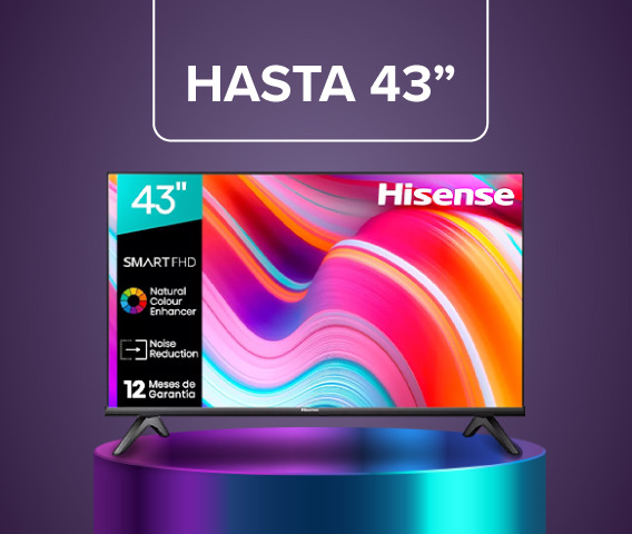 Televisores hasta 43"