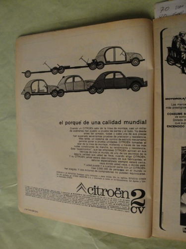 Publicidad Citroen 2cv Año 1966