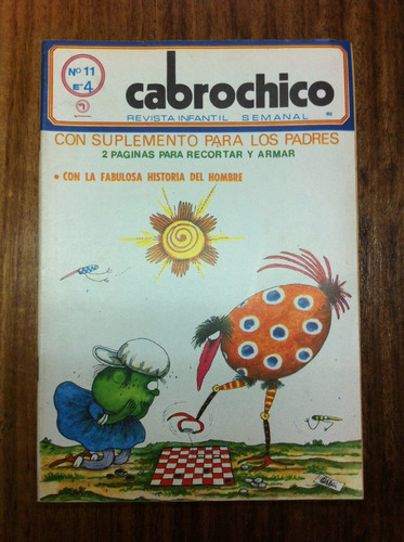 Revista Infantil  Cabrochico Nº 11 -  Editorial Quimantu