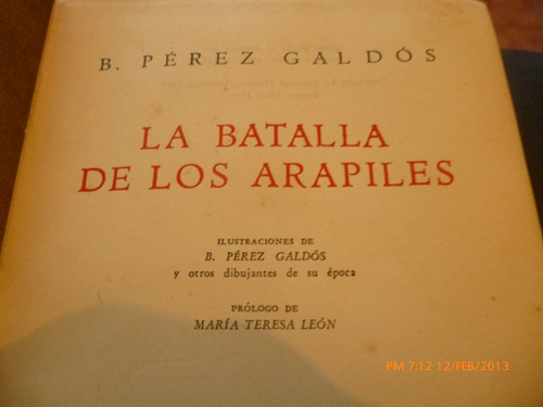 Libro La Batalla De Los Arapiles Benito Perez Galdos(aa248 (Usado)