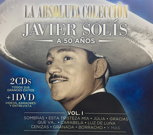 Javier Solis Vol 1 La Absoluta Coleccion  2cds + 1 Dvd 
