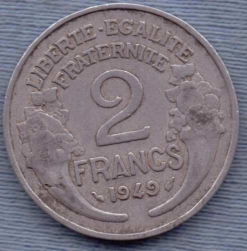 Francia 2 Francs 1949 * Libertad *