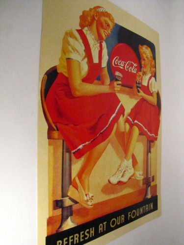 Poster Coca Cola. Refresh At Our Fountain